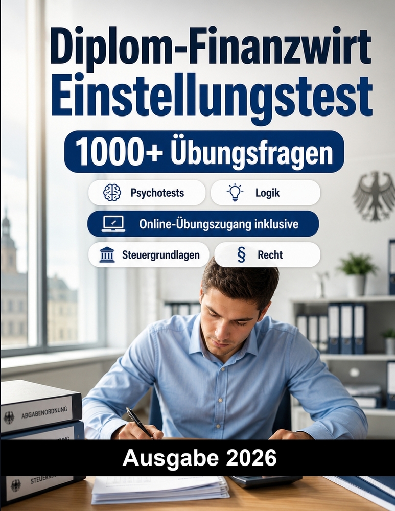 Diplom-Finanzwirt Einstellungstest: Finanzverwaltung gehobener Dienst und duales Studium: Mathe, Deutsch, Wirtschaft, Recht, Steuergrundlagen, Logik, cover