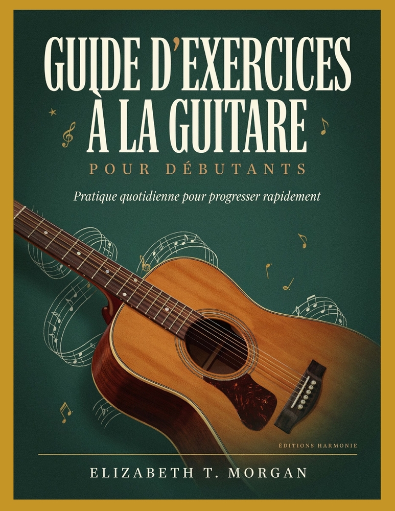 Guide d'exercices à la guitare pour débutants: Pratique quotidienne pour progresser rapidement cover