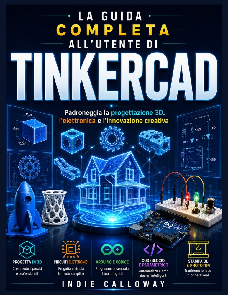La Guida Completa All'utente Di Tinkercad: Laurea magistrale in progettazione 3D, elettronica e innovazione creativa. cover