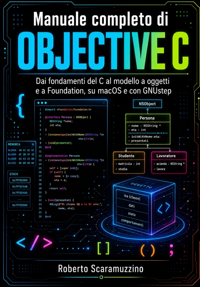 Manuale completo di Objective-C: Dai fondamenti del C al modello a oggetti e a Foundation, su macOS e con GNUstep cover