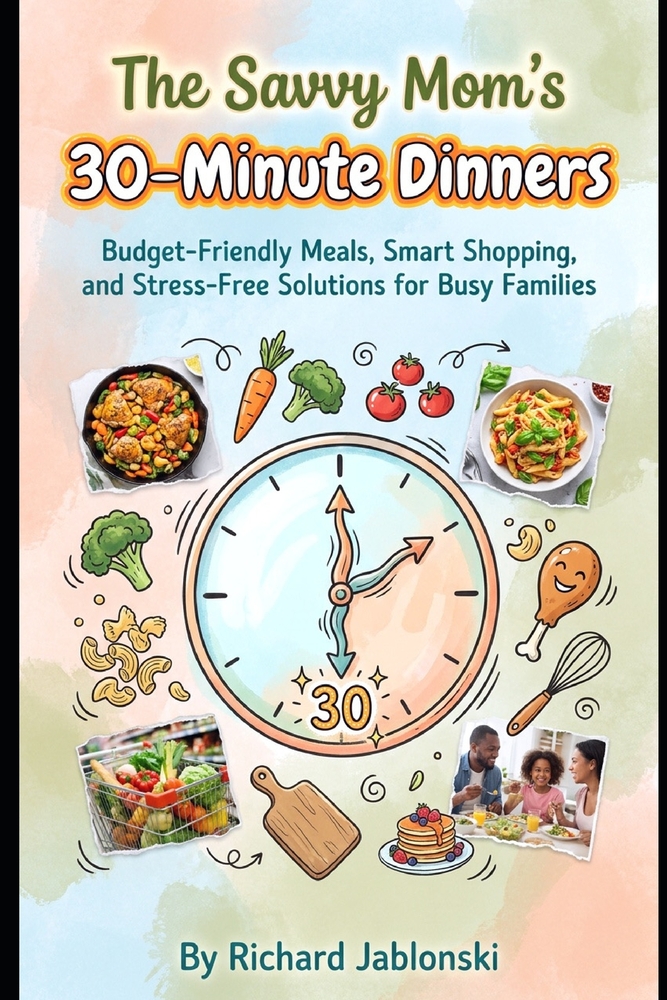 The Savvy Mom's 30-Minute Dinners: Budget-Friendly Meals, Smart Shopping, and Stress-Free Solutions for Busy Families cover