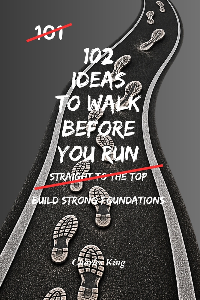 102 Ideas To Walk Before You Run: No Rushing Ahead. No Skipping The Basics. Simple Everyday Ideas To Slow Down, Build Proper Foundations, and Make Ste cover