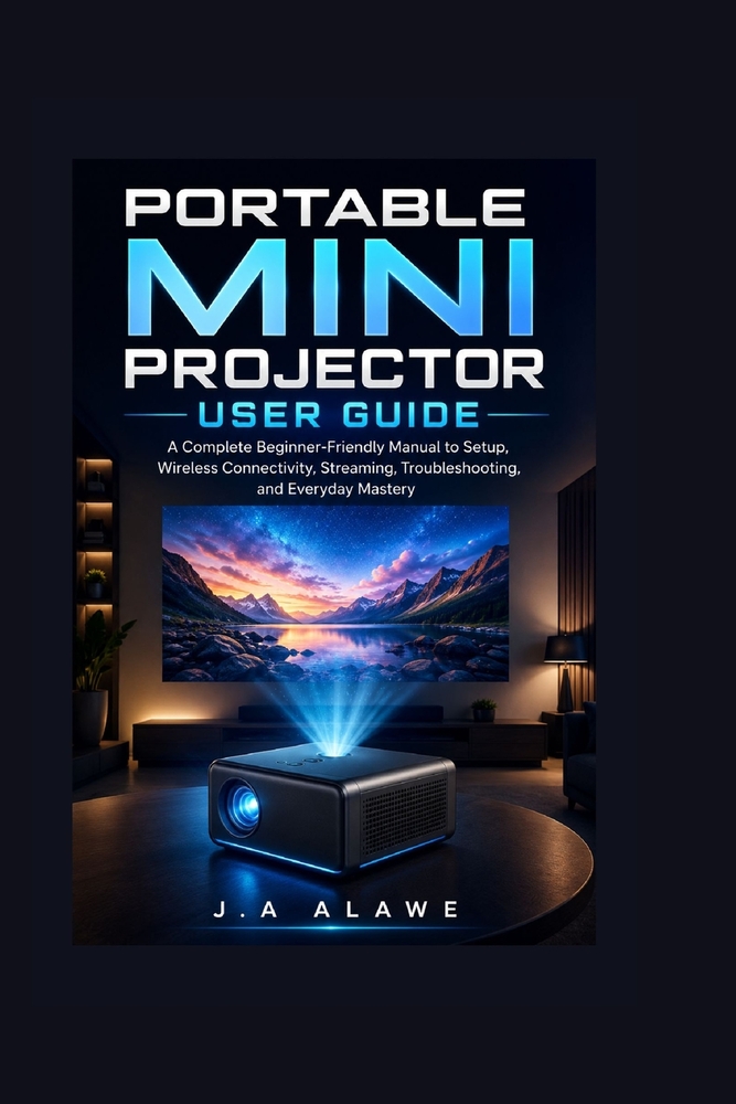 Portable Mini Projector User Guide: A Complete Beginner-Friendly Manual to Setup, Wireless Connectivity, Streaming, Troubleshooting, and Everyday Mast cover