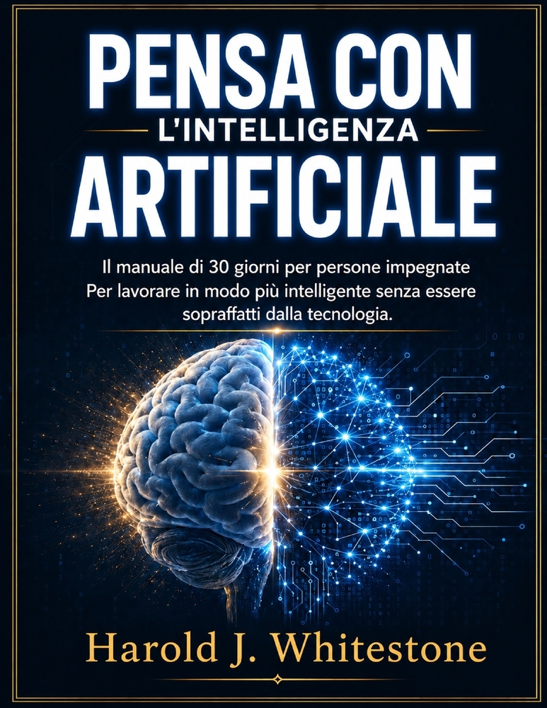 Pensa Con l'Intelligenza Artificiale: Il manuale di 30 giorni per persone impegnate Per lavorare in modo più intelligente senza essere sopraffatti dal cover