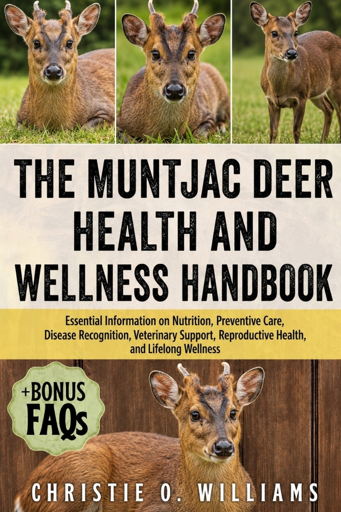 The Muntjac Deer Health and Wellness Handbook: Essential Information on Nutrition, Preventive Care, Disease Recognition, Veterinary Support, Reproduct cover