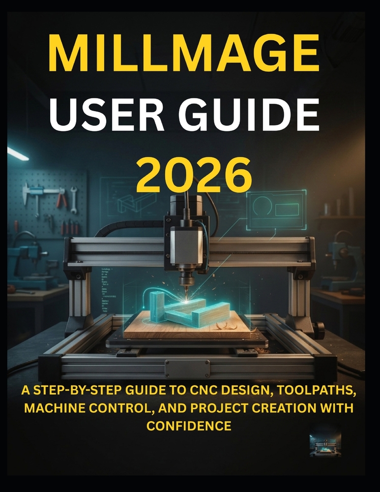 Millmage User Guide 2026: A Step-By-Step Guide to CNC Design, Toolpaths, Machine Control, and Project Creation with Confidence cover