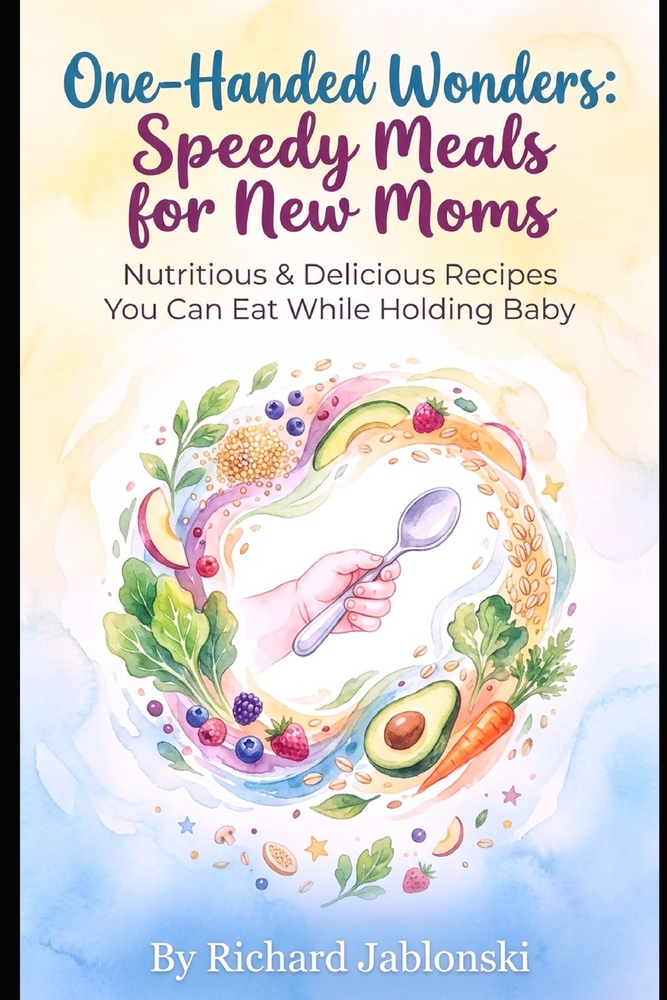 One-Handed Wonders: Speedy Meals for New Moms: Nutritious & Delicious Recipes You Can Eat While Holding Baby cover