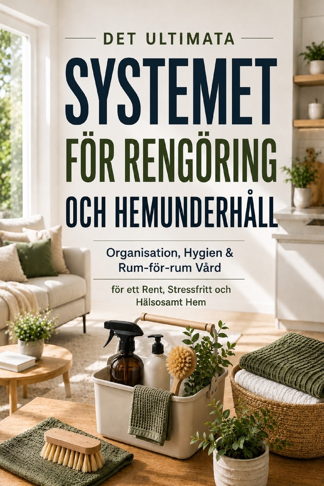 Det Ultimata Systemet För Rengöring Och Hemunderhåll: Organisation, Hygien & Rum-för-rum Vård för ett Rent, Stressfritt och Hälsosamt Hem cover
