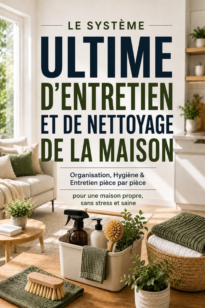 Le Système Ultime D'Entretien Et De Nettoyage De La Maison: Organisation, Hygiène & Entretien pièce par pièce pour une maison propre, sans stress et s cover