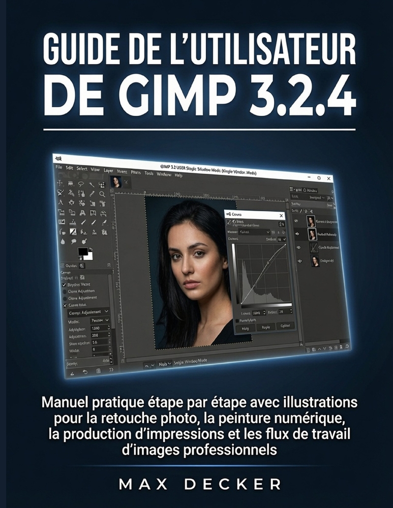 Guide de l'utilisateur de GIMP 3.2.4: Manuel pratique étape par étape avec illustrations pour la retouche photo, la peinture numérique, la production cover