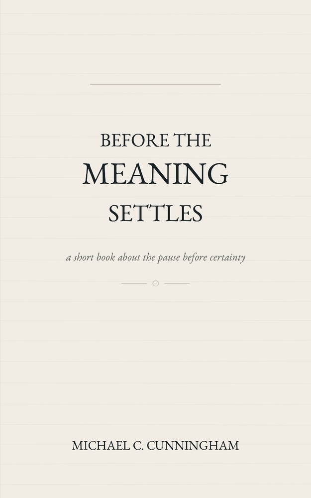 Before the Meaning Settles cover