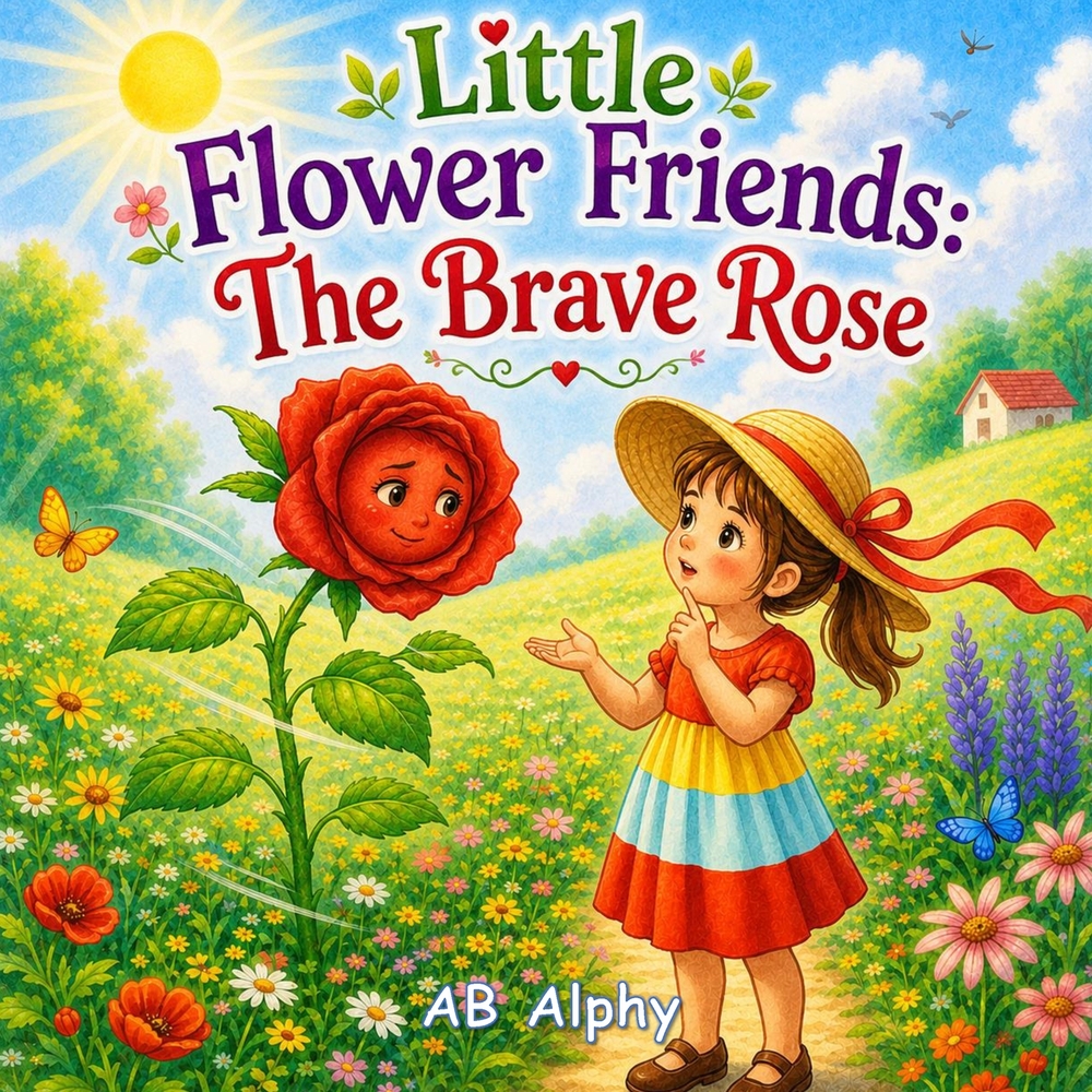 Little Flower Friends: The Brave Rose: A Gentle Story About Courage, Confidence, and Being Brave Even When Afraid cover