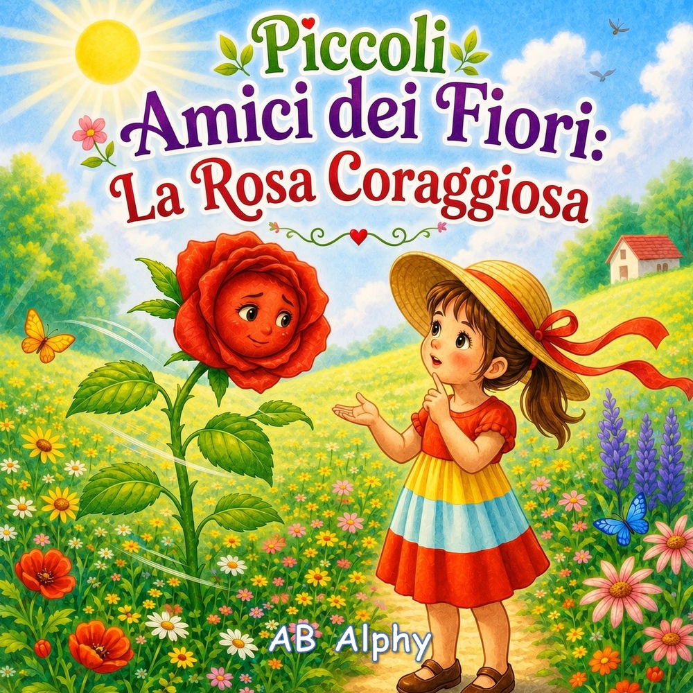 Piccoli Amici dei Fiori: La Rosa Coraggiosa: Una dolce storia sul coraggio, la fiducia in sé stessi e l'essere coraggiosi anche quando si ha paura cover