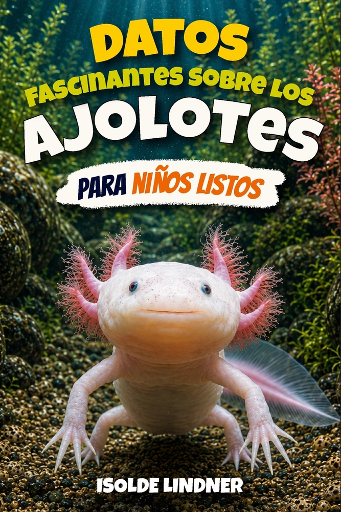 Datos fascinantes sobre los ajolotes para niños inteligentes: Explorando la vida secreta de la salamandra más extraordinaria de la naturaleza cover