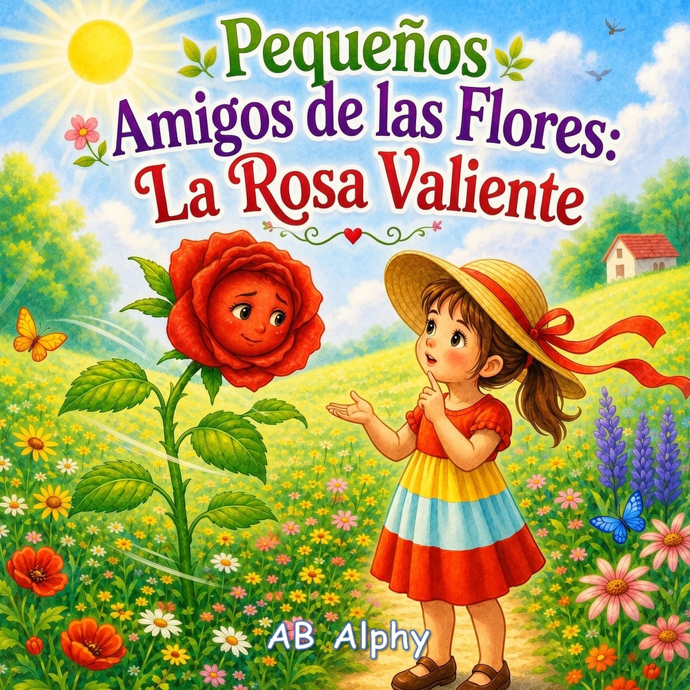 Pequeños Amigos de las Flores: La Rosa Valiente: Una dulce historia sobre el valor, la confianza y ser valiente incluso cuando sentimos miedo cover