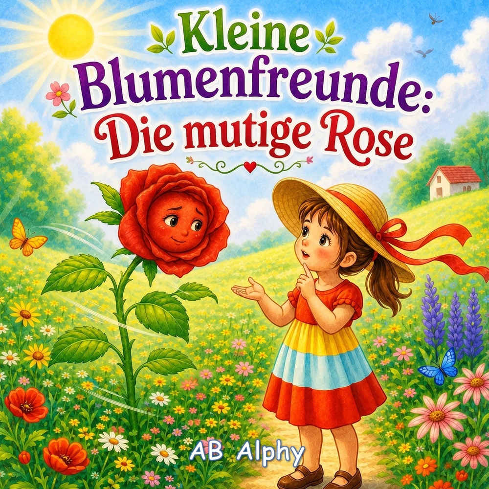 Kleine Blumenfreunde: Die mutige Rose: Eine liebevolle Geschichte über Mut, Selbstvertrauen und Tapferkeit trotz Angst cover