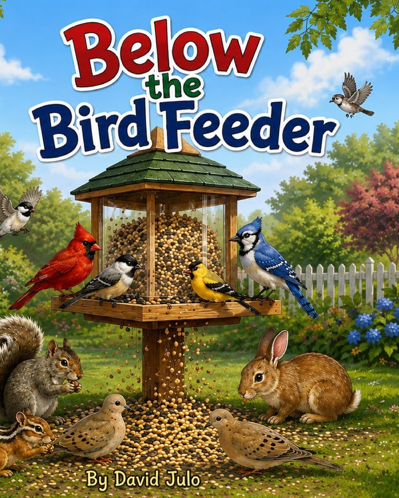Below the Brid Feeder: Below the Bird Feeder cover