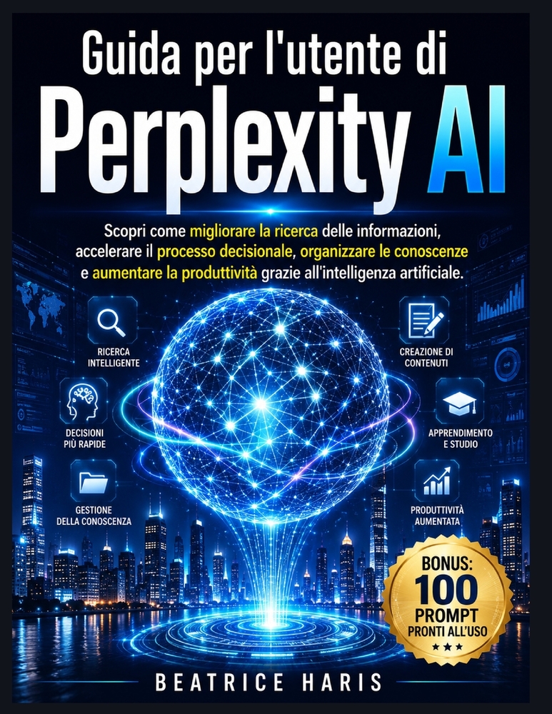 Guida per l'utente di Perplexity AI: Scopri come migliorare la ricerca delle informazioni, accelerare il processo decisionale, organizzare le conoscen cover