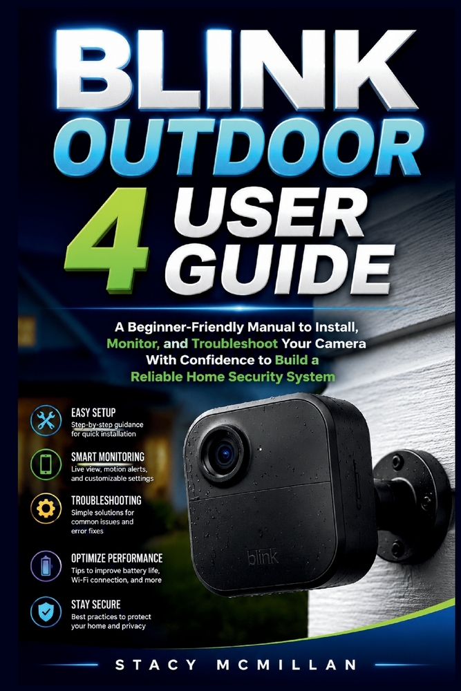 Blink Outdoor 4 User Guide: A Beginner-Friendly Manual to Install, Monitor, and Troubleshoot Your Camera With Confidence to Build a Reliable Home Secu cover