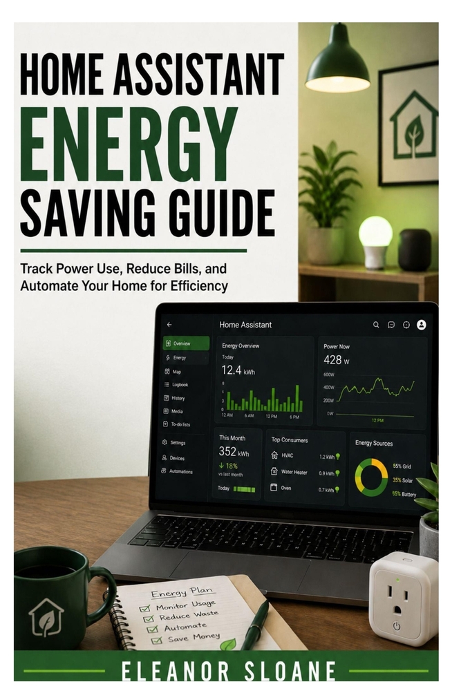 Home Assistant Energy Saving Guide: Track Power Use, Reduce Bills, and Automate Your Home for Efficiency cover