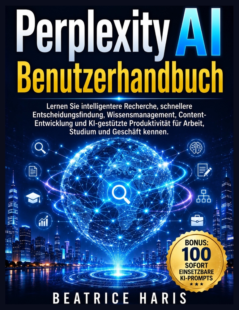 Perplexity AI Benutzerhandbuch: Lernen Sie intelligentere Recherche, schnellere Entscheidungsfindung, Wissensmanagement, Content-Entwicklung und KI-ge cover