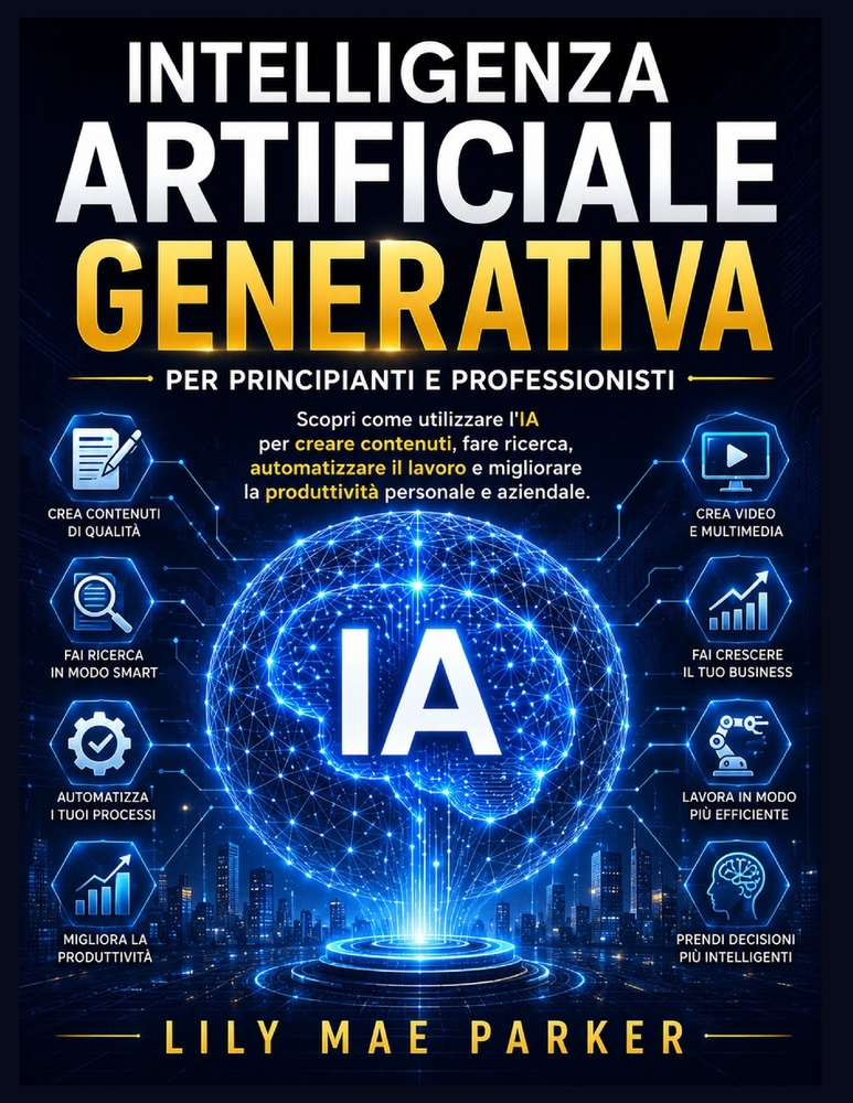 Intelligenza artificiale generativa per principianti e professionisti: Scopri come utilizzare l'IA per creare contenuti, fare ricerca, automatizzare i cover