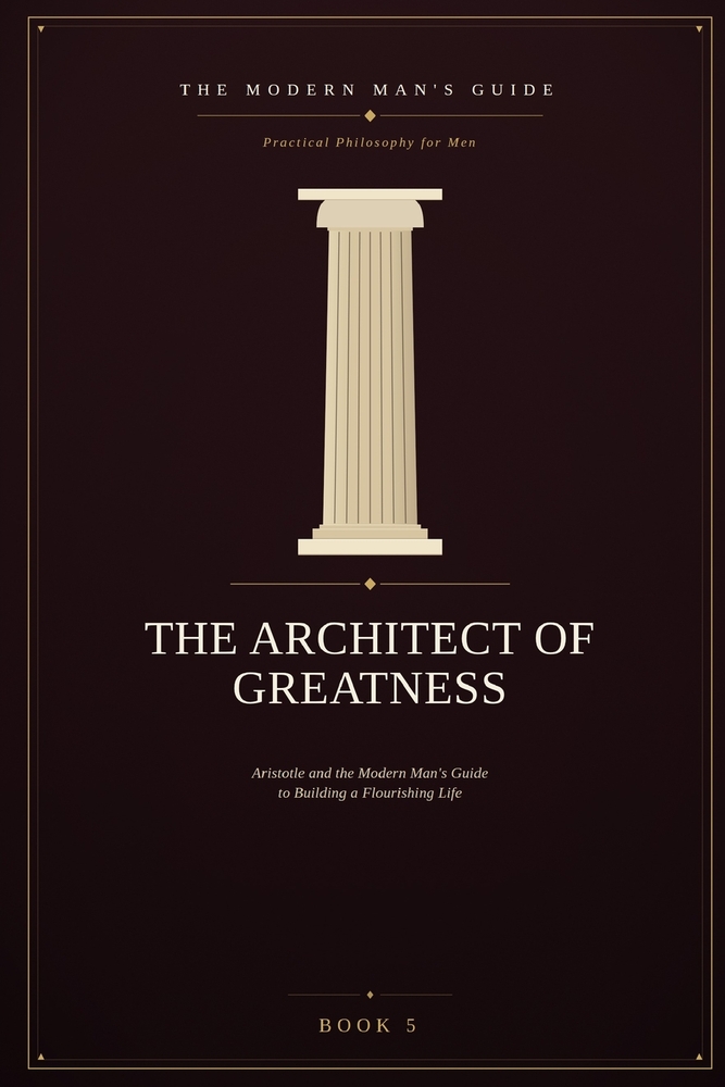 The Architect of Greatness: Aristotle and the Modern Man's Guide to Building a Flourishing Life cover