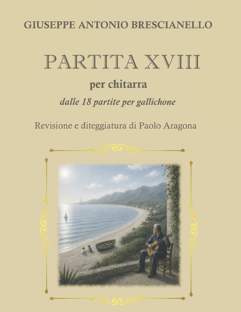 PARTITA XVIII per chitarra: dalle 18 partite per gallichone cover