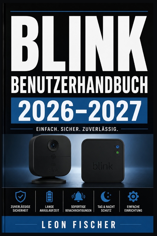 Blink Benutzerhandbuch 2026-2027: Kameras einrichten, Bewegungsmelder konfigurieren, Aufnahmen verwalten und Ihr Smart-Home optimal absichern cover