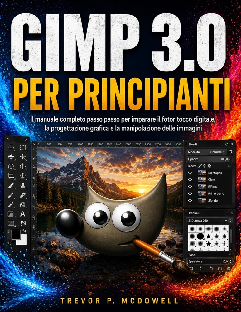 Gimp 3.0 Per Principianti: Il manuale completo passo passo per imparare il fotoritocco digitale, la progettazione grafica e la manipolazione delle imm cover