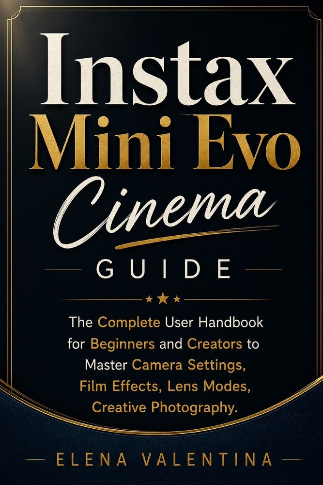 Instax Mini Evo Cinema Guide: The Complete User Handbook for Beginners and Creators to Master Camera Settings, Film Effects, Lens Modes, Creative Phot cover