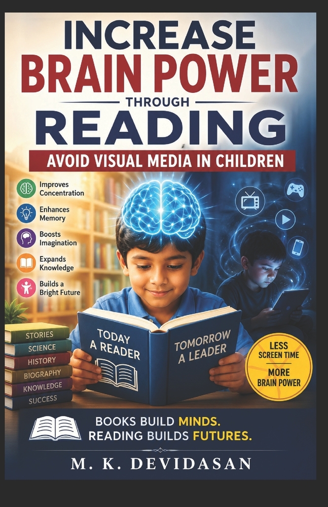 Increase Brain Power Through Reading: Avoid Visual Media in Children cover