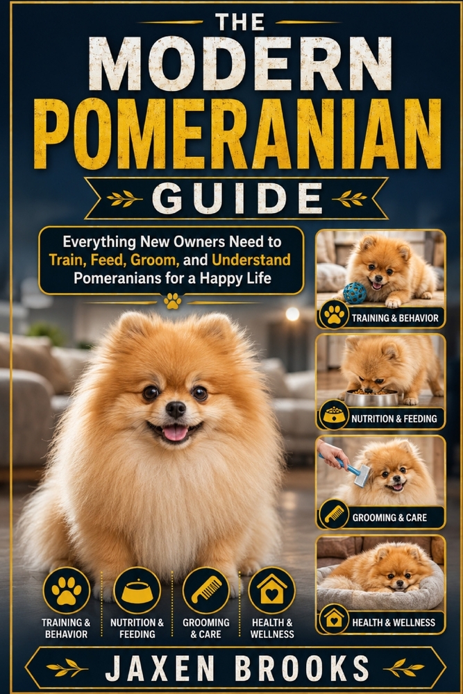 The Modern Pomeranian Guide: Everything New Owners Need to Train, Feed, Groom, and Understand Pomeranians for a Happy Life cover