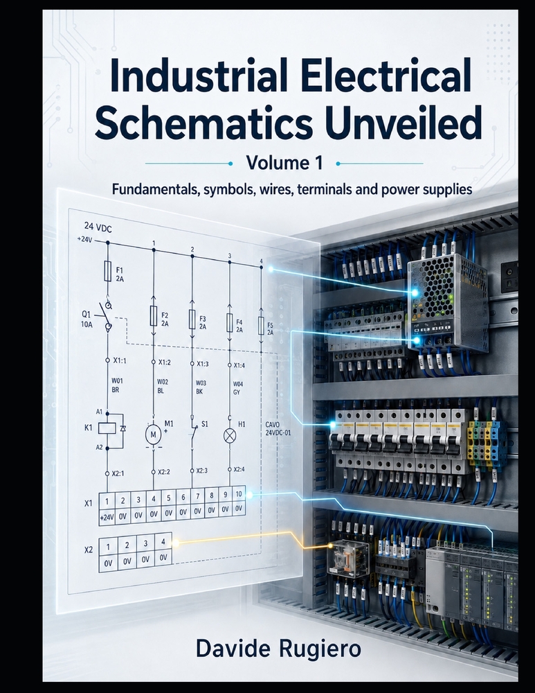 Industrial Electrical Schematics Unveiled - Volume 1: Fundamentals, Symbols, Wires, Terminal Blocks and Power Distribution cover