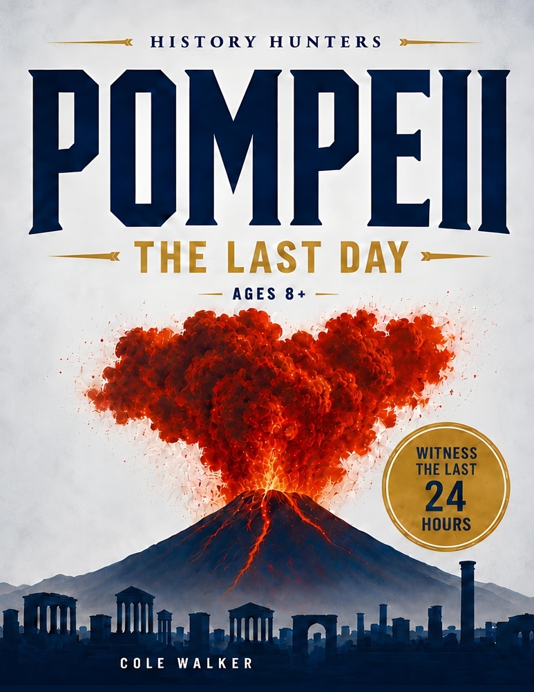 Pompeii: The Last Day: A Visual History Adventure Through Ancient Rome, Mount Vesuvius, Volcano Survival, and the Lost City of Pompeii for Kids Ages 8 cover