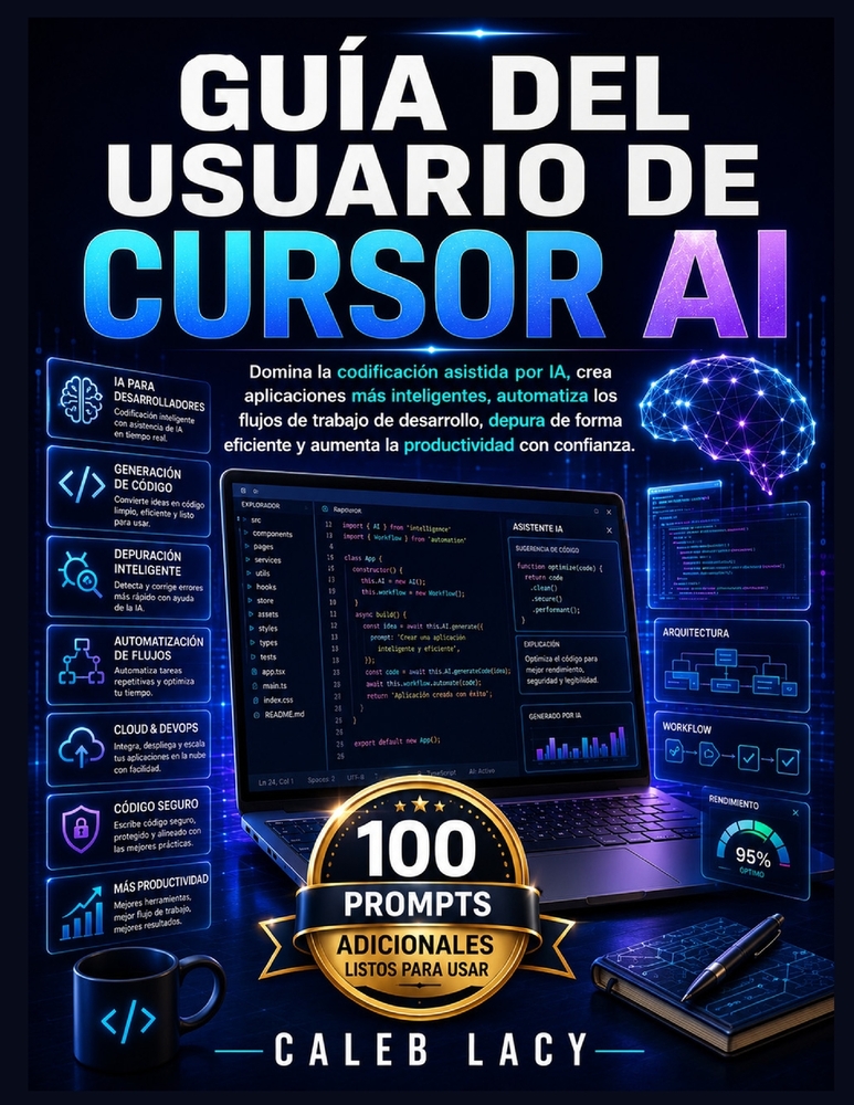 Guía del usuario de Cursor AI: Domina la codificación asistida por IA, crea aplicaciones más inteligentes, automatiza los flujos de trabajo de desarro cover