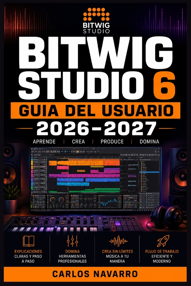 Bitwig Studio 6 Guia del Usuario 2026-2027: La Referencia Completa para Componer, Mezclar y Masterizar Musica Electronica desde Cero cover