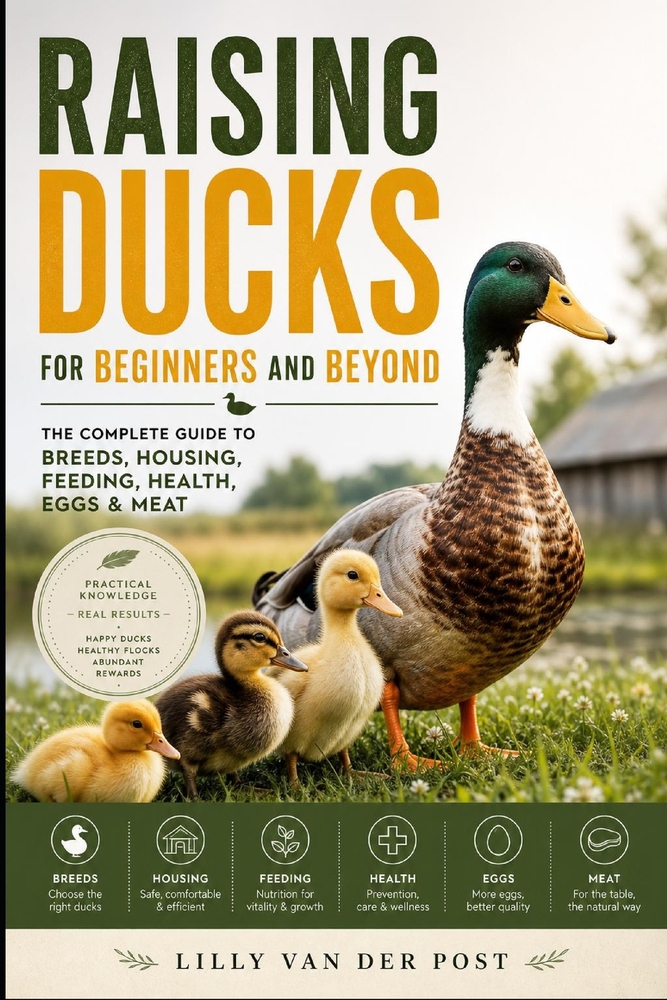 Raising Ducks for Beginners and Beyond: The Complete Guide to Breeds, Housing, Feeding, Health, Eggs & Meat cover