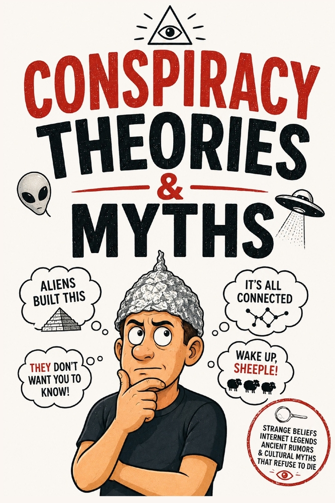 Conspiracy Theories & Myths: Strange Beliefs, Ancient Rumors, Internet Legends & Stories That Refuse to Die A Curated Collection of Human Curiosity, C cover