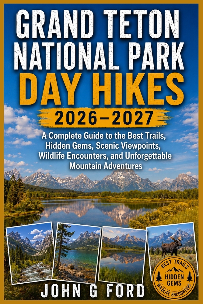 Grand Teton National Park Day Hikes 2026-2027: A Complete Guide to the Best Trails, Hidden Gems, Scenic Viewpoints, Wildlife Encounters, and Unforgett cover