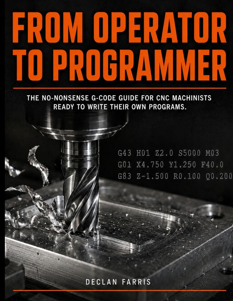 From Operator to Programmer: The No-Nonsense G-Code Guide for CNC Machinists Ready to Write Their Own Programs cover
