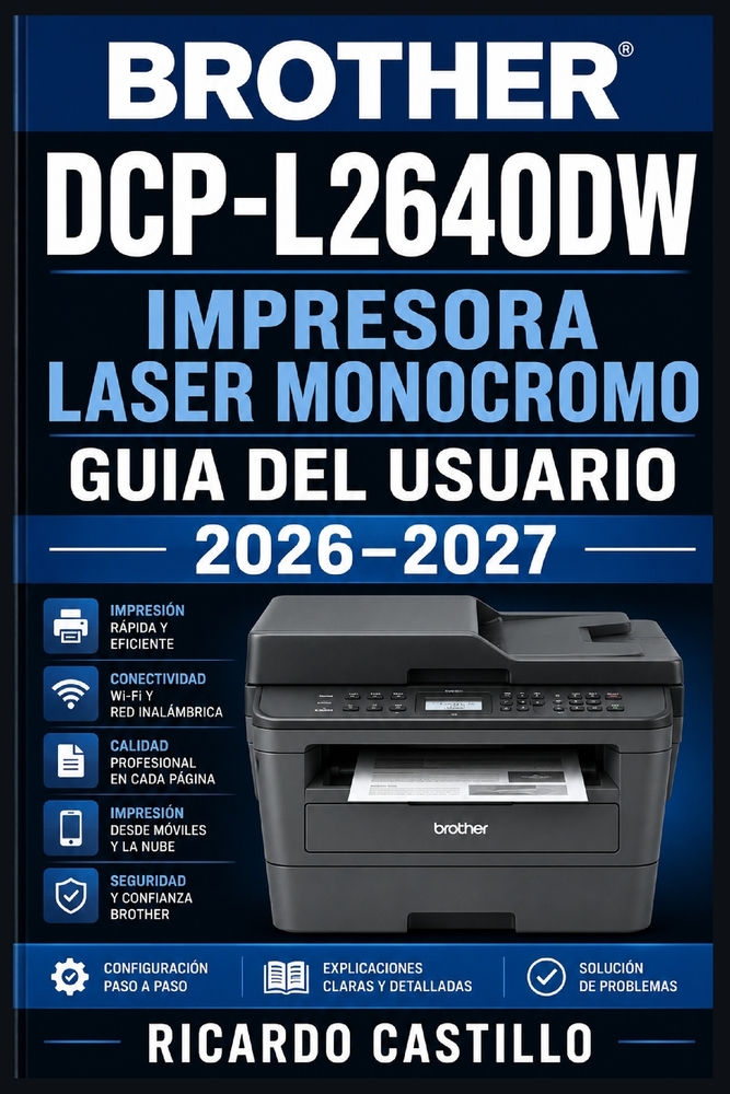 Brother DCP-L2640DW Impresora Laser Monocromo Guia del Usuario 2026-2027: Instrucciones Completas de Configuracion, Conectividad en Red, Mantenimiento cover