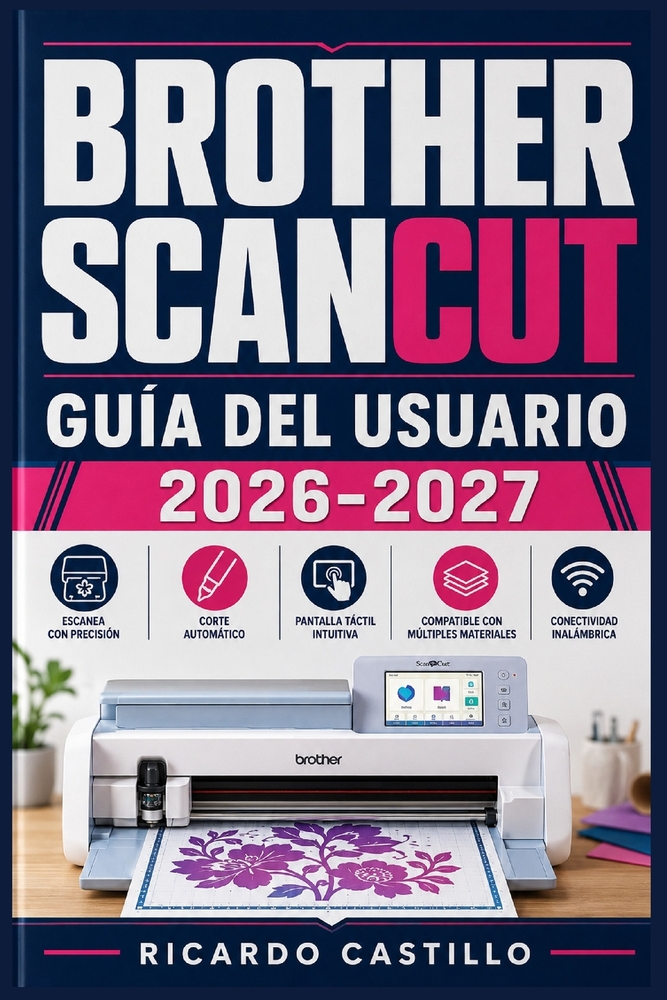 Brother Scancut Guía del Usuario 2026-2027: Domina tu Máquina de Corte Electrónica: Técnicas Paso a Paso para Proyectos de Papel, Vinilo y Tela - Desd cover