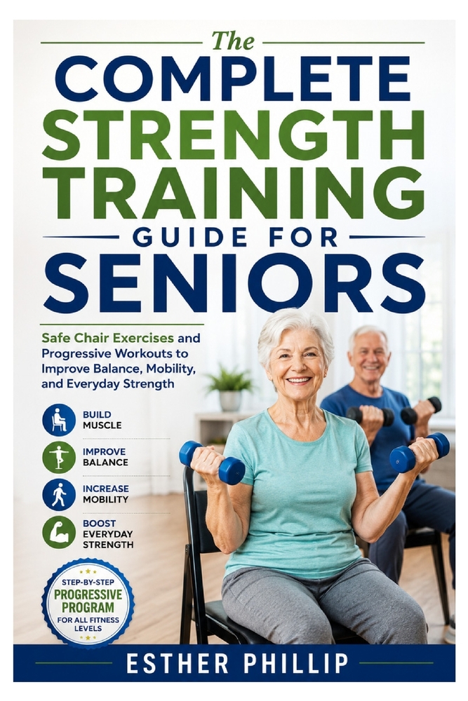 The Complete Strength Training Guide for Seniors: Safe Chair Exercises and Progressive Workouts to Improve Balance, Mobility, and Everyday Strength cover