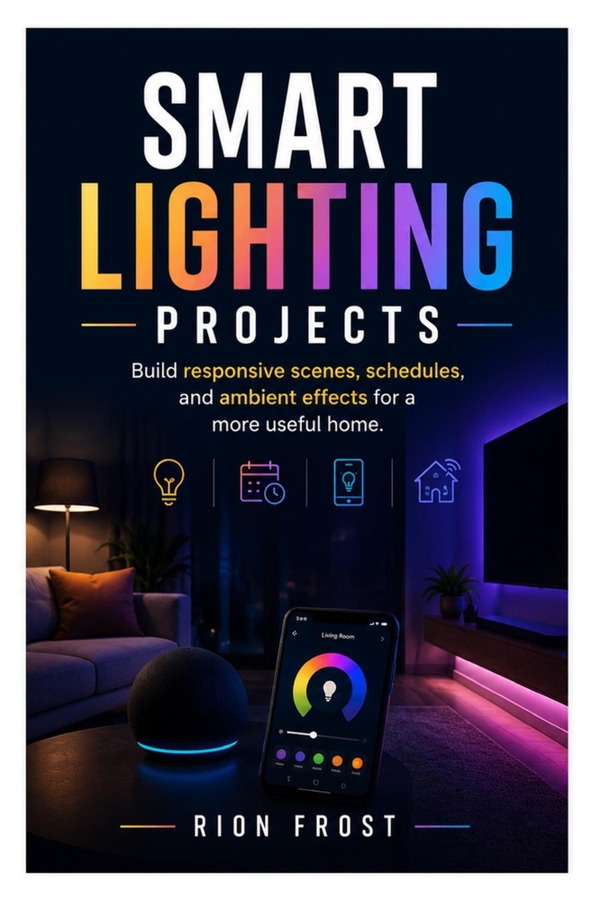 Smart Lighting Projects: Build responsive scenes, schedules, and ambient effects for a more useful home. cover