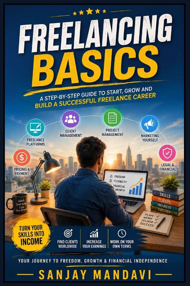 Freelancing Basics: A Step by Step Guide to Start, Grow & Build A Successful Freelance Career cover