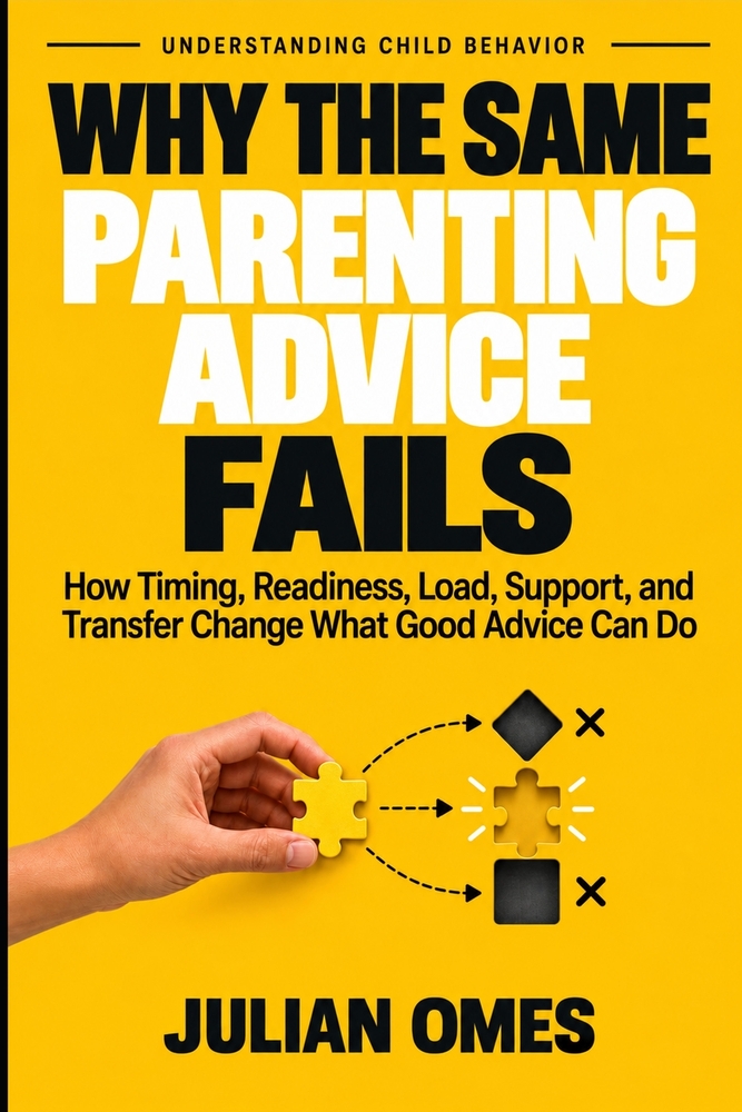 Why the Same Parenting Advice Fails: How Timing, Readiness, Load, Support, and Transfer Change What Good Advice Can Do cover