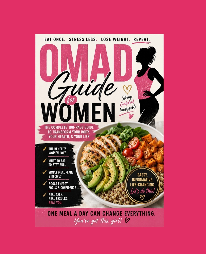 OMAD FOR WOMEN Eat Once. Stress Less. Lose Weight. Repeat. cover