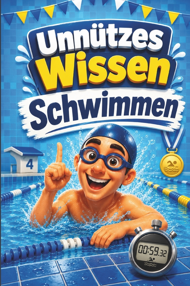 Unnützes Wissen Schwimmen: Kuriose & witzige Fakten als Geschenk für Schwimmer cover