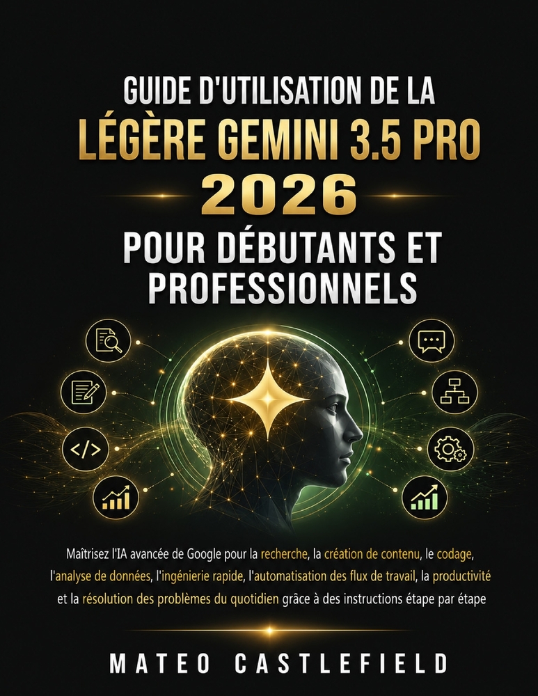 Guide d'Utilisation de la Légère Flash Gemini 3.5 Pro 2026 Pour Débutants Et Professionnels: Maîtrisez l'IA avancée de Google pour la recherche, la cr cover